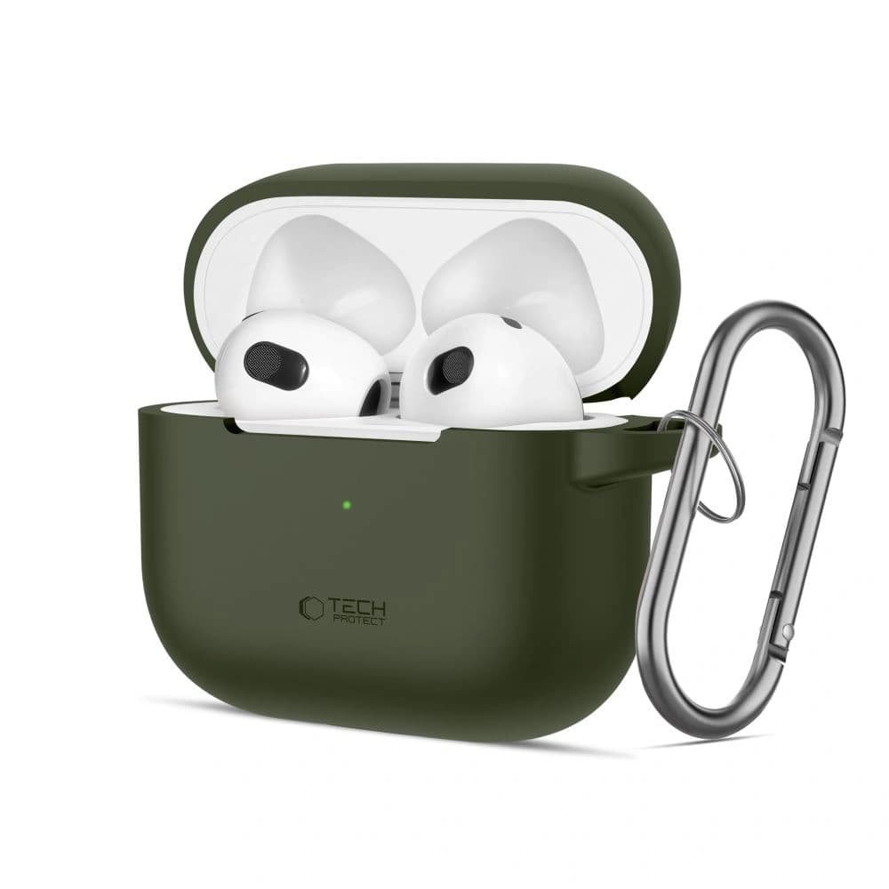 Tech-Protect Silicone Hook Apple Airpods 3 Olive Green - 1