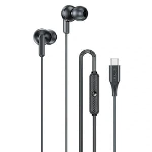 AWEI PC-25T USB-C wired headphones black