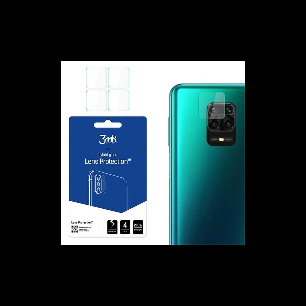 3MK Lens Protect Xiaomi Redmi Note 9 Pro Max [4 PACK] - 1