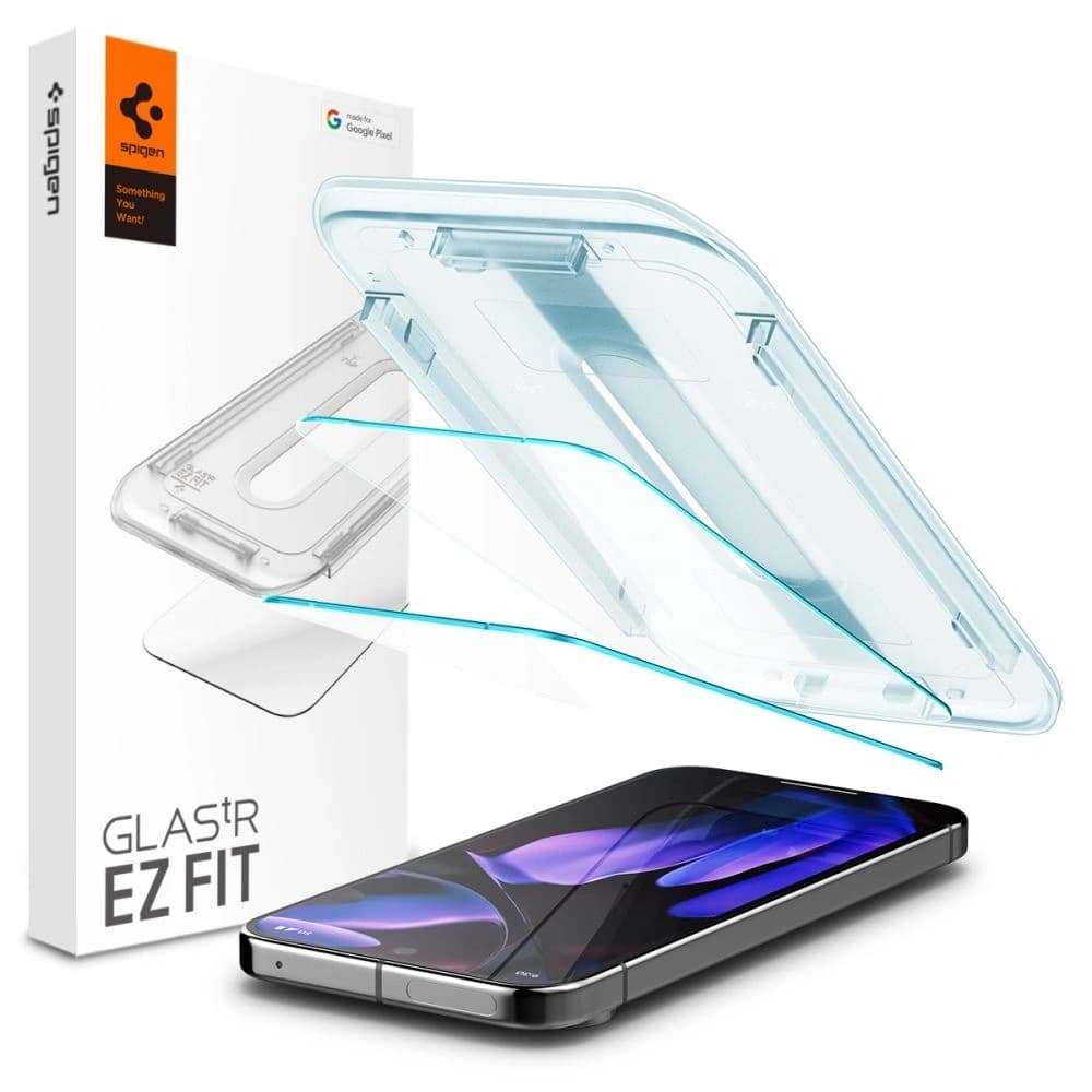 Spigen GLAS.tR ez Fit Google Pixel 9 / 9 Pro / 10 / 10 Pro Klar [2 PACK] - 1