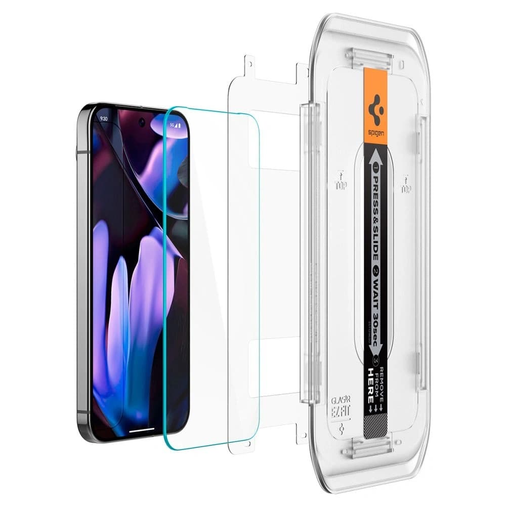 Spigen GLAS.tR ez Fit Google Pixel 9 / 9 Pro / 10 / 10 Pro Klar [2 PACK] - 3