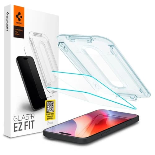 Spigen GLAS.tR ez Fit Apple iPhone 16 Pro Max Clear [2 PACK]