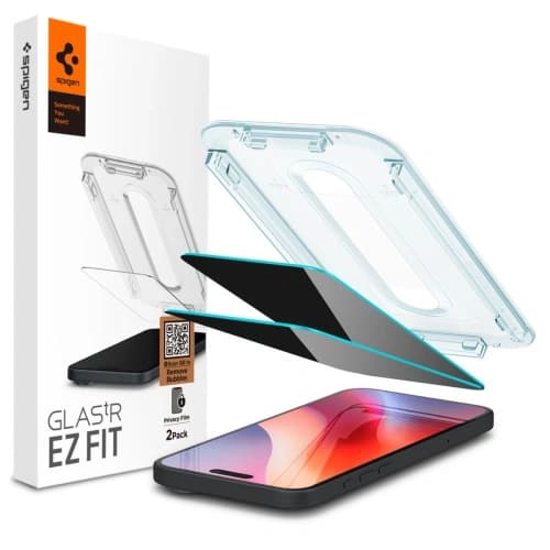 Spigen GLAS.tR ez Fit Apple iPhone 16 Pro Max Privacy [2 PACK]