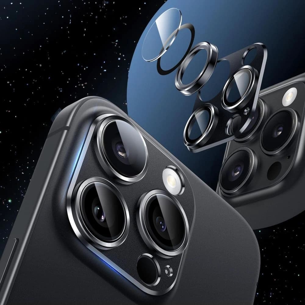 Szkło na obiektyw aparatu Hofi Fullcam Pro+ Apple iPhone 16 / 16 Plus Black - 2