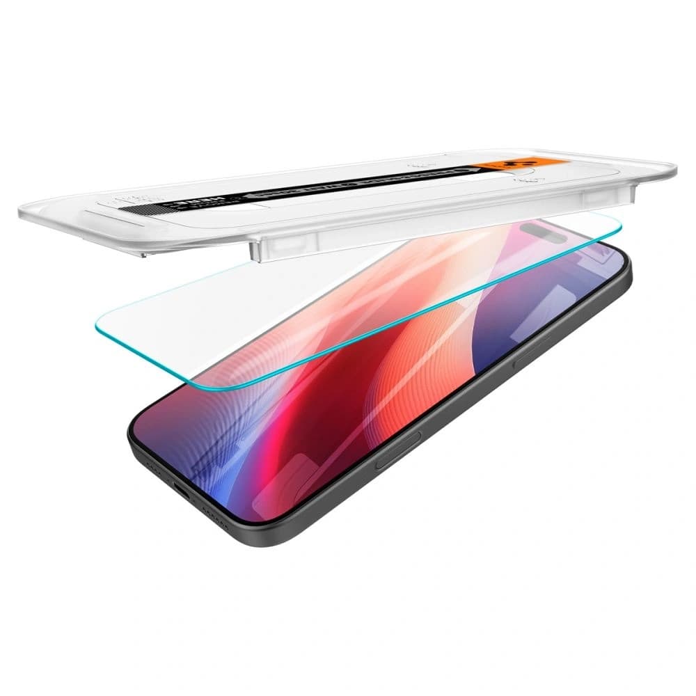 Spigen GLAS.tR ez Fit Apple iPhone 16 Pro Átlátszó [2 PACK] - 8