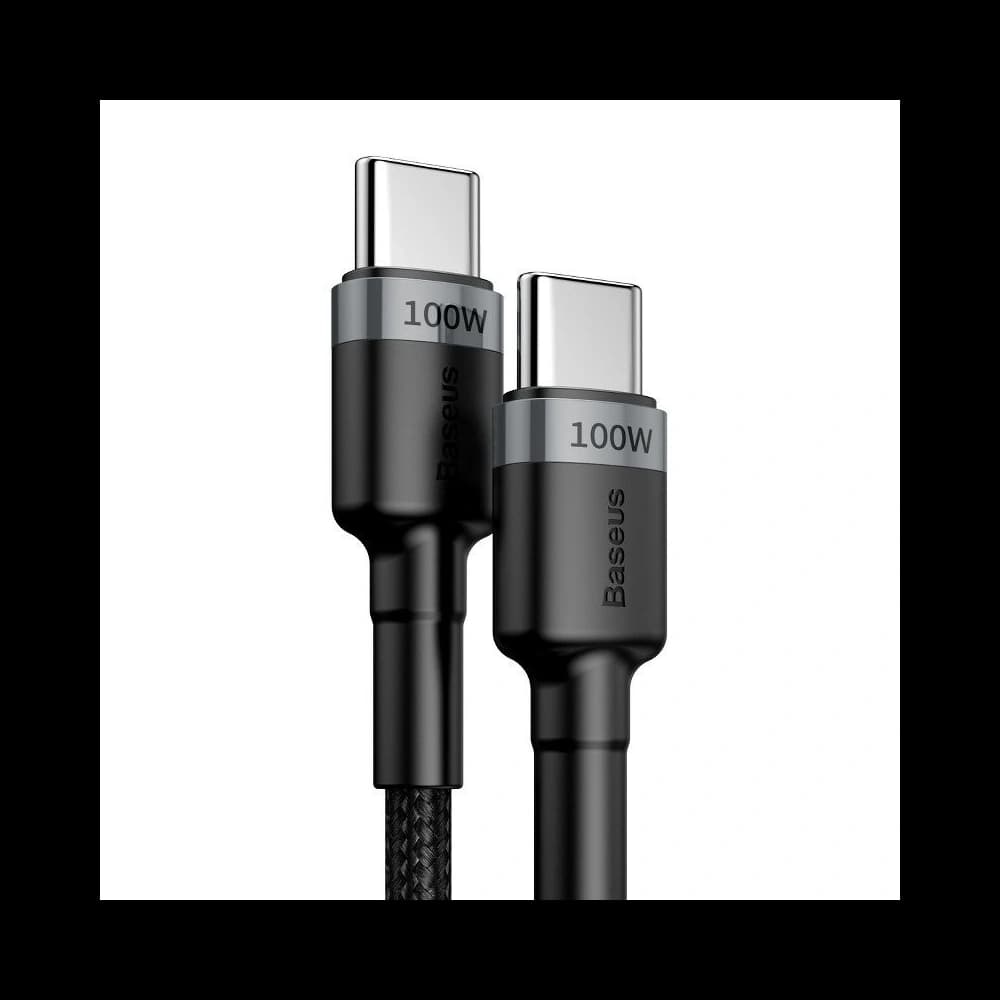 Baseus Cafule PD2.0 100W flash charging USB For Type-C cable (20V 5A)2m Gray+Black - 2