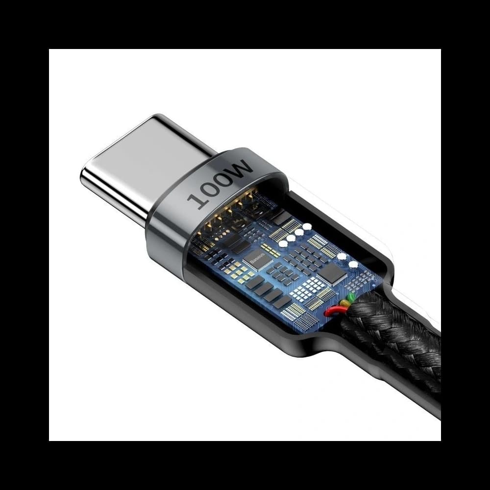 Baseus Cafule PD2.0 100W flash charging USB For Type-C cable (20V 5A)2m Gray+Black - 5