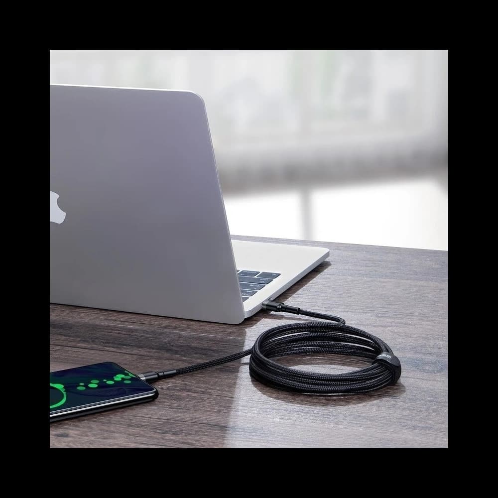 Baseus Cafule PD2.0 100W flash charging USB For Type-C cable (20V 5A)2m Gray+Black - 6