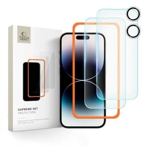 Tech-Protect Supreme Set Apple iPhone 16 Plus Clear [3 PACK]