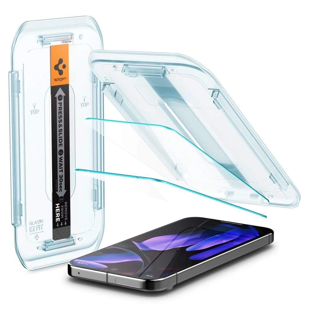 Spigen GLAS.tR ez Fit Google Pixel 9 Pro XL / 10 Pro XL Clear [2 PACK] - 3