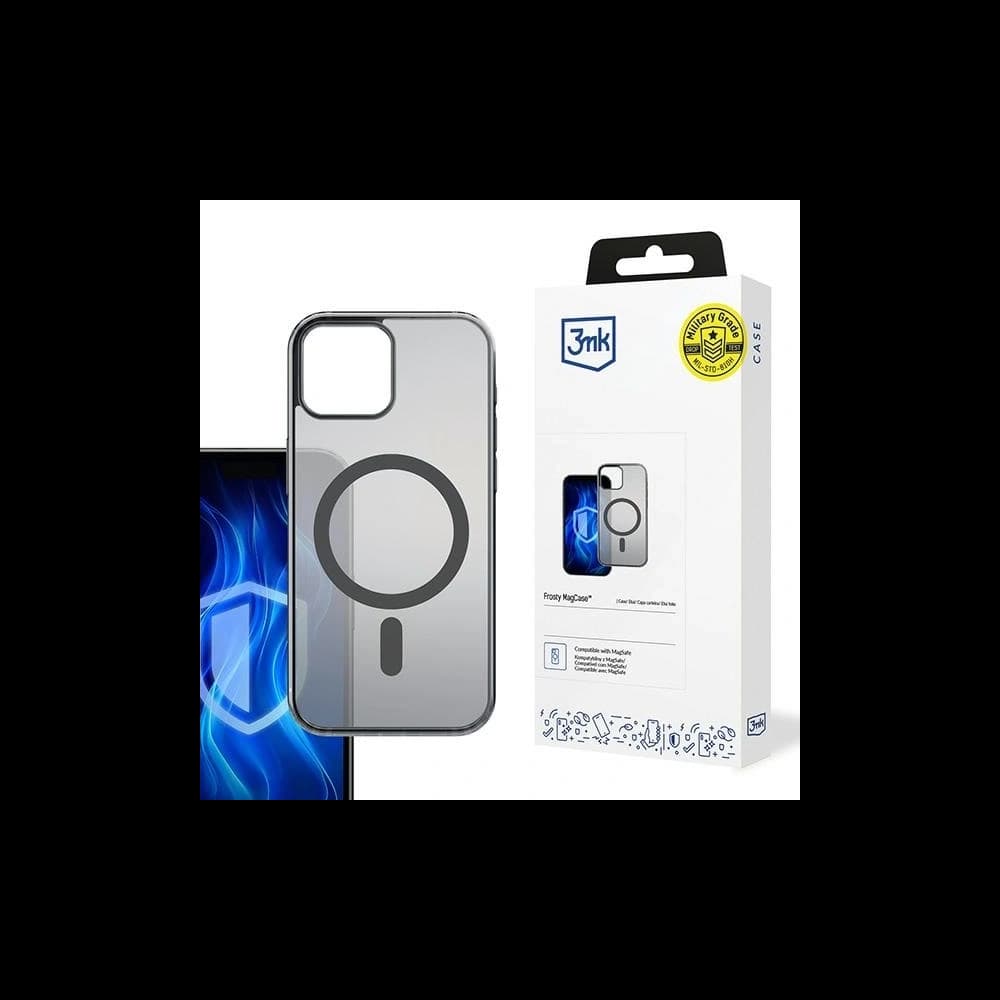 3MK Frosty MagCase Apple iPhone 13 schwarz - 1