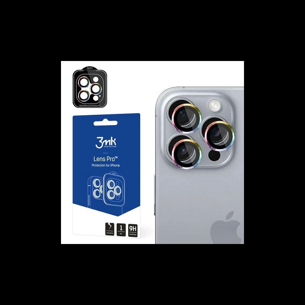3MK Lencsevédő Pro Apple iPhone 16 Pro / 16 Pro Max Szivárvány - 1