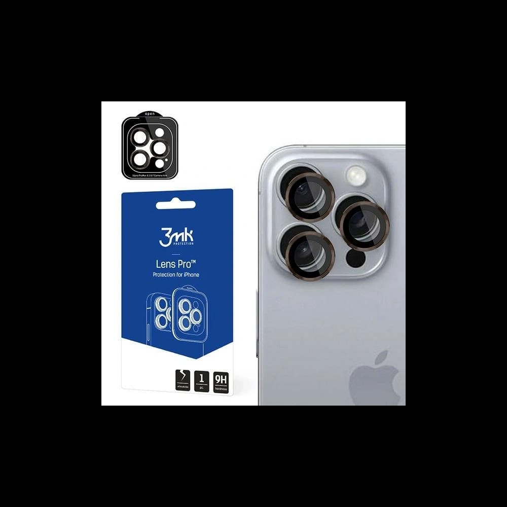 3MK Lencsevédő Pro Apple iPhone 16 Pro / 16 Pro Max Rózsás Barna - 1