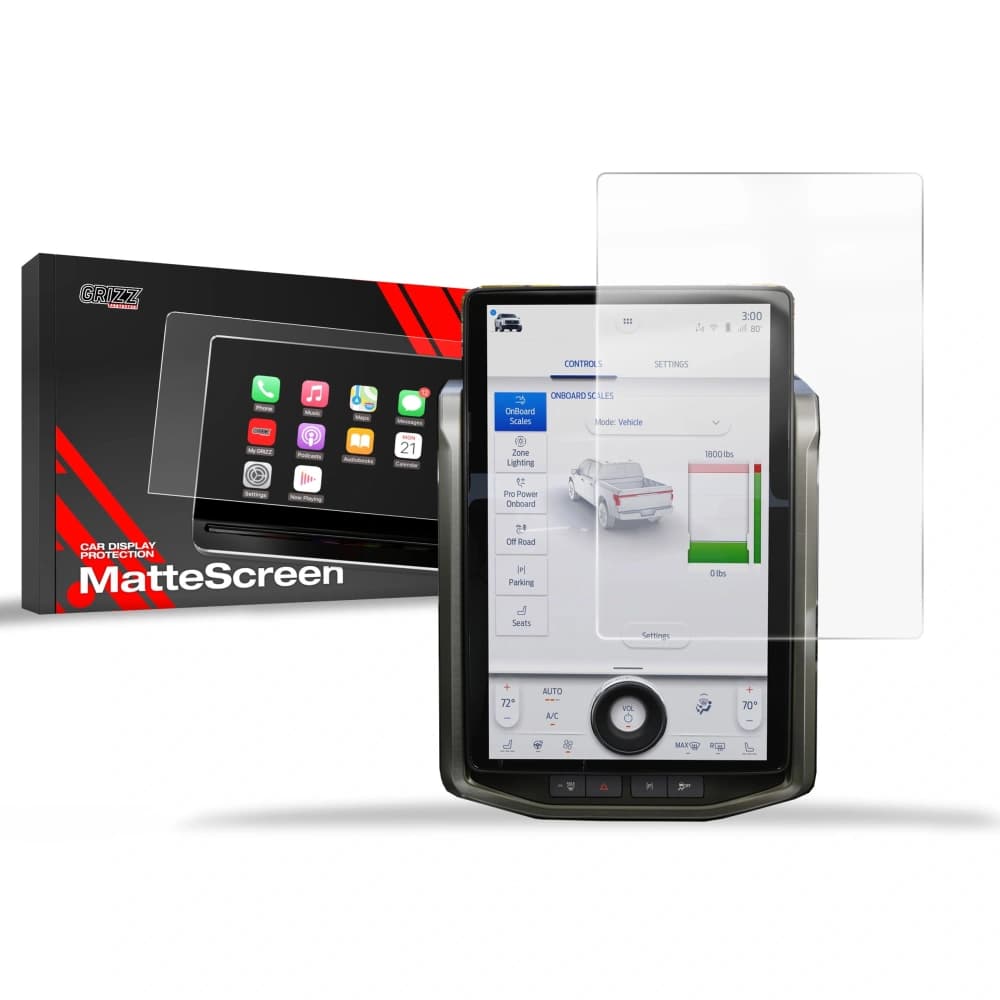 Matte GrizzGlass CarDisplay Protection Ford F150 Lightning 15,5" 2022-2025 - 1
