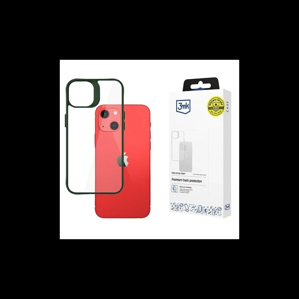 3MK Satin Armor Case+ Apple iPhone 13 grün - 1
