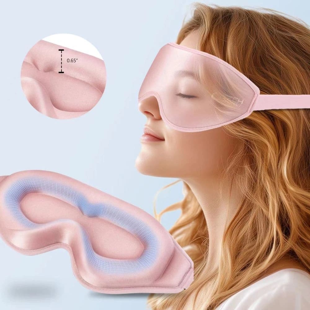 Opaska na oči do spánku Tech-Protect Oční maska na spánek Baby Pink - 3