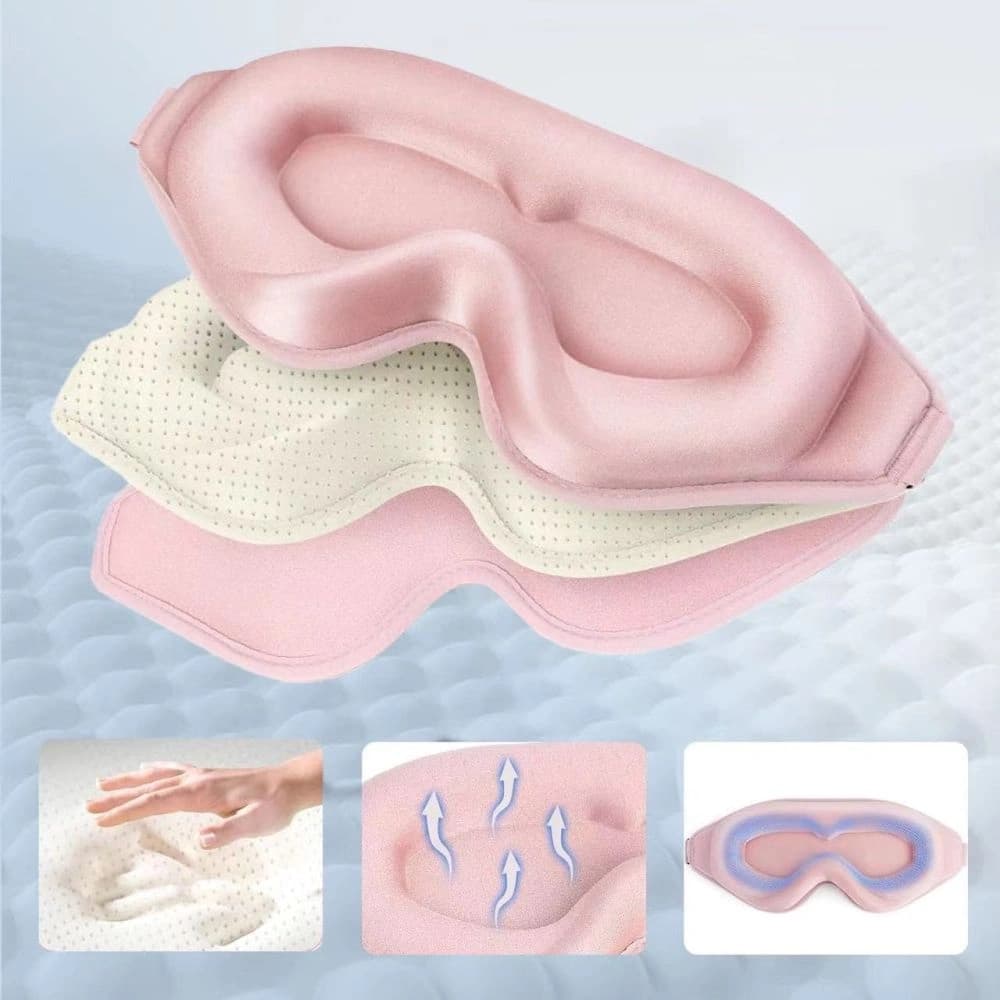 Opaska na oči do spánku Tech-Protect Oční maska na spánek Baby Pink - 4