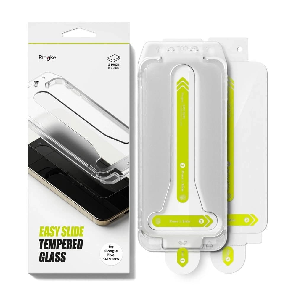 Ringke Easy Slide Google Pixel 9 / 9 Pro / 10 / 10 Pro Klar [2 PACK] - 8