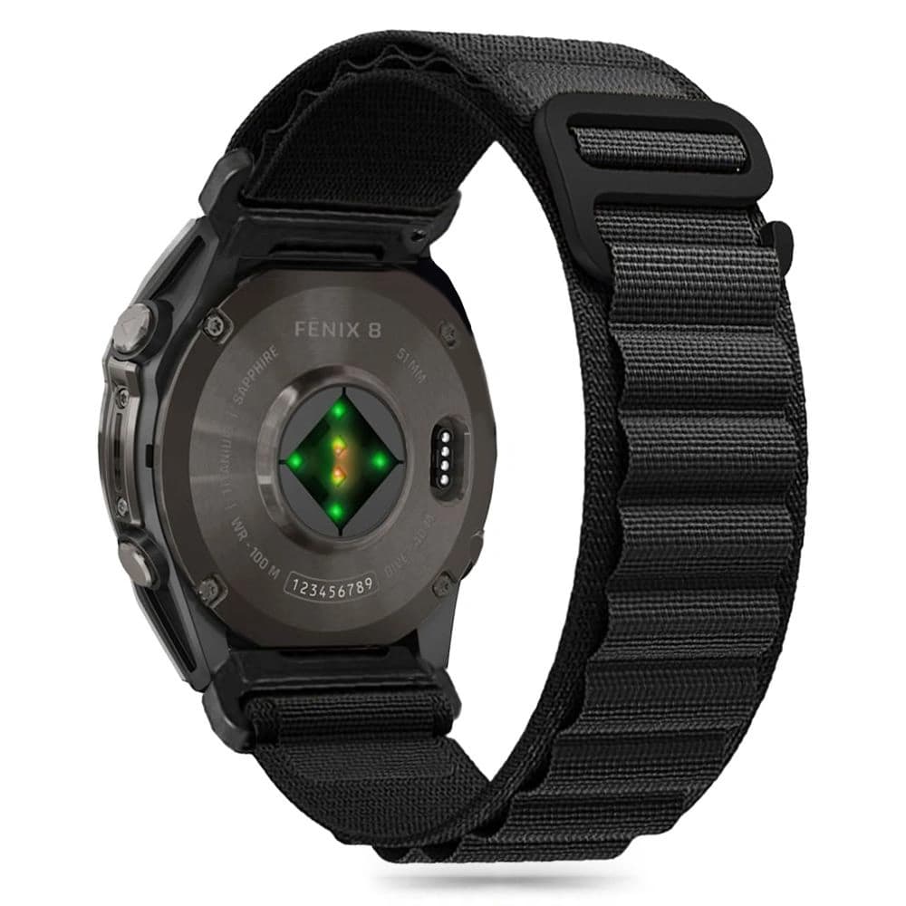 Pásek Tech-Protect Nylon Pro Garmin Fenix 5 / 6 / 6 Pro / 7 / 8 47mm / E Černý - 1