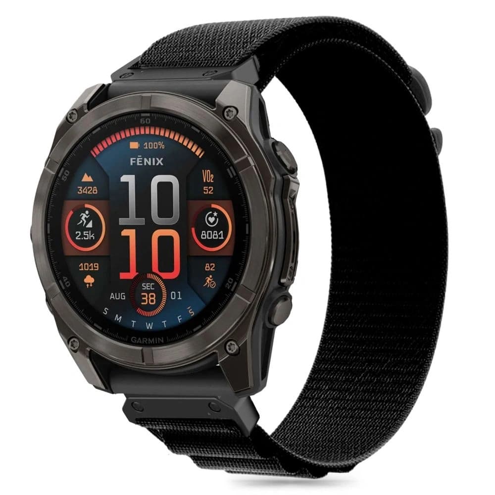 Pásek Tech-Protect Nylon Pro Garmin Fenix 5 / 6 / 6 Pro / 7 / 8 47mm / E Černý - 2