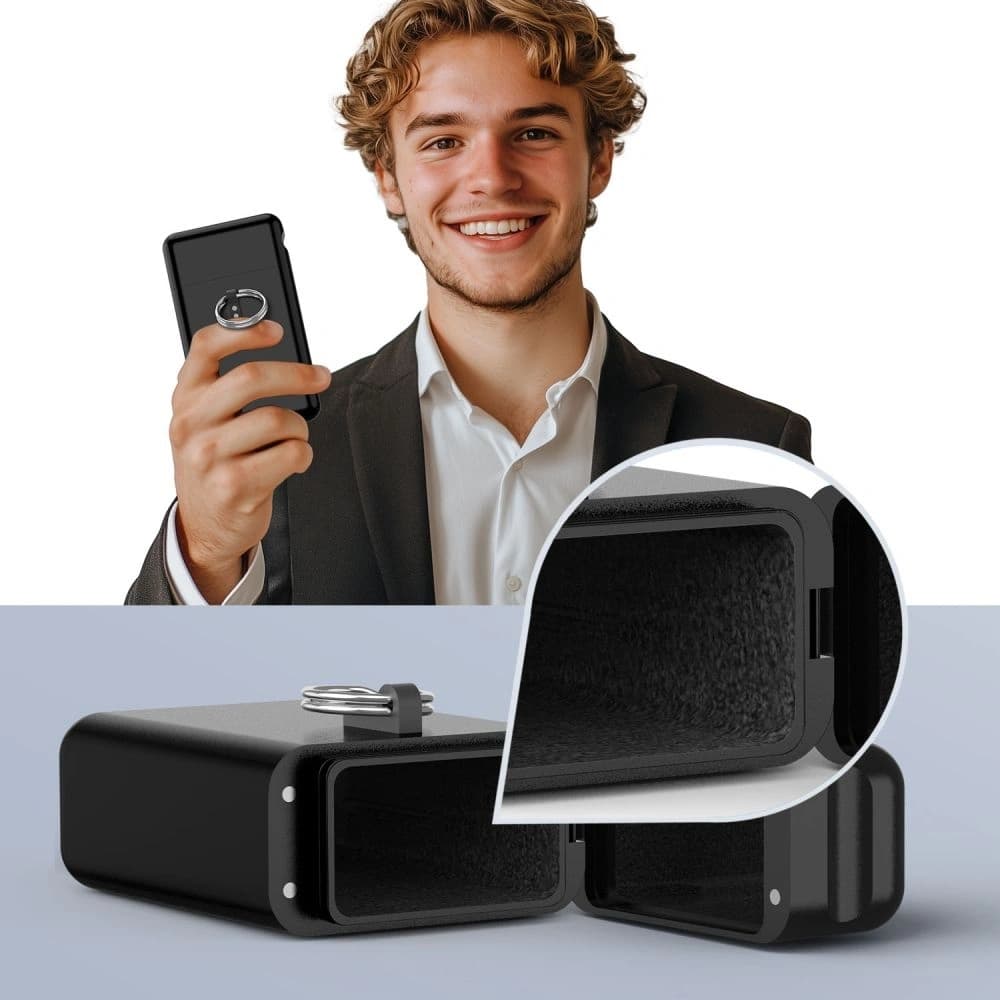 Tech-Protect KLR200 faraday cage Metal Keyless RFID Signal Blocker Case Black - 6