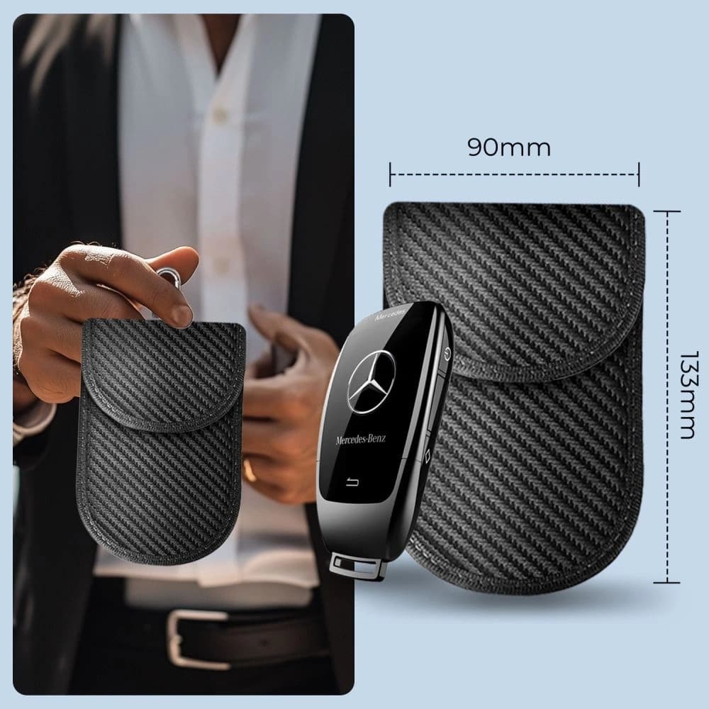 Tech-Protect KLR100 faraday cage Pouch Keyless RFID Signal Blocker Case Carbon - 5