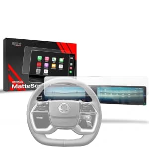 Matte GrizzGlass CarDisplay Protection SsangYong Torres EVX 12,3" 2024-2025