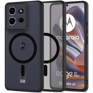 Etui Tech-Protect MagMat MagSafe Motorola Edge 50 Neo Matná Černá