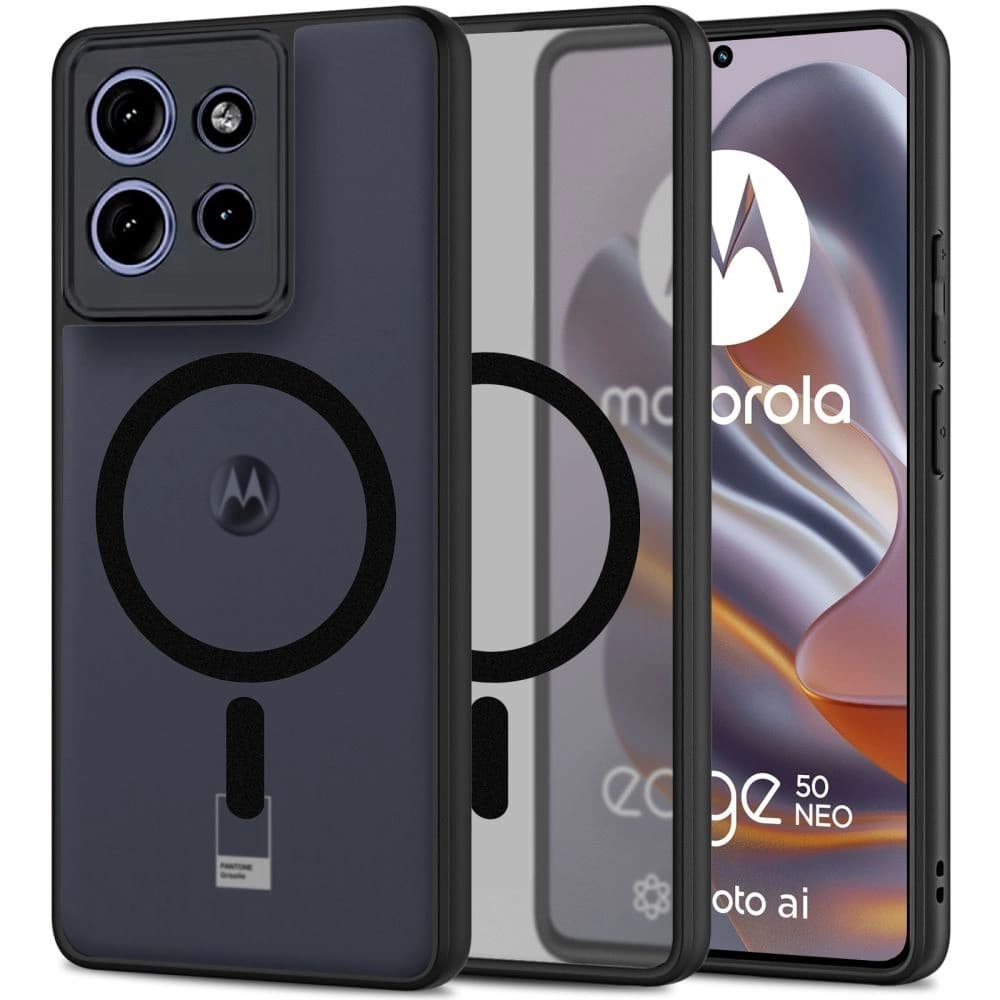 Etui Tech-Protect MagMat MagSafe Motorola Edge 50 Neo Matná Černá - 1