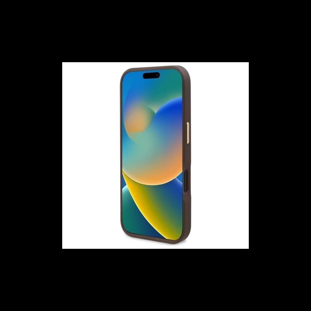 Guess GUHMP16MU4GPRW Apple iPhone 16 Plus Hardcase 4G Logo-Platte MagSafe braun - 5