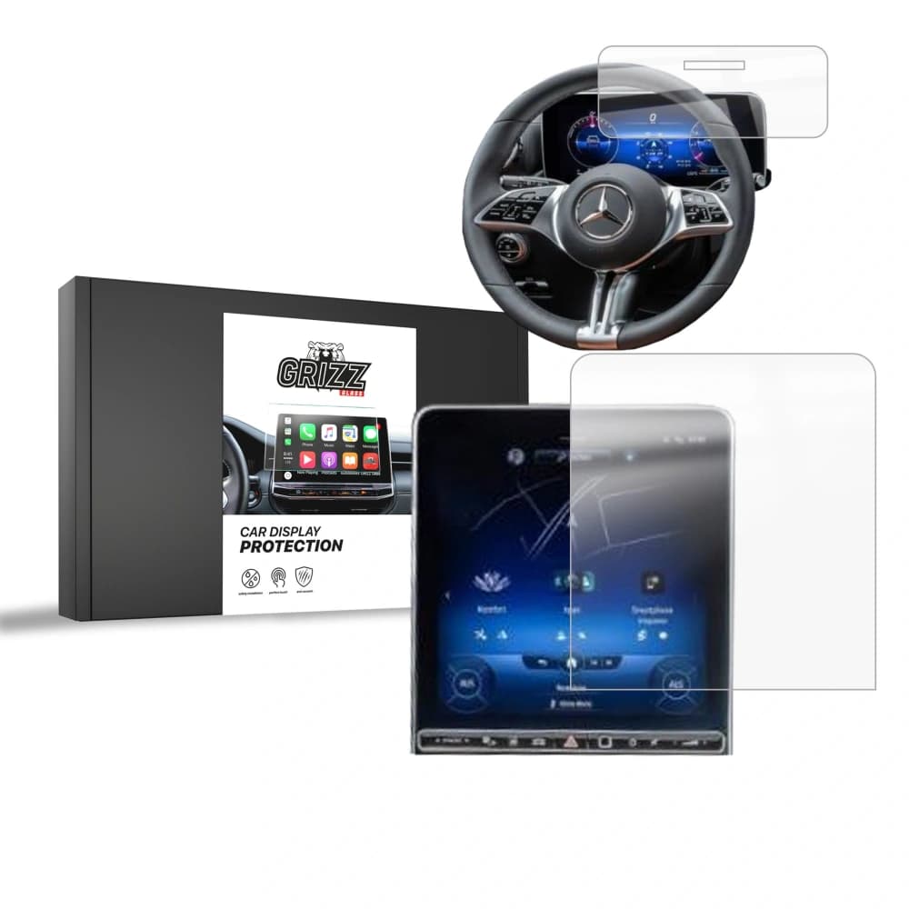 Ceramic GrizzGlass CarDisplay Protection Mercedes S Class W223 Sensor 2020-2025 [2in1] - 1