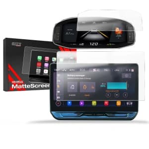 Matte GrizzGlass CarDisplay Protection Seat Leon 4 12,9" Facelift 2024-2025 [2in1]