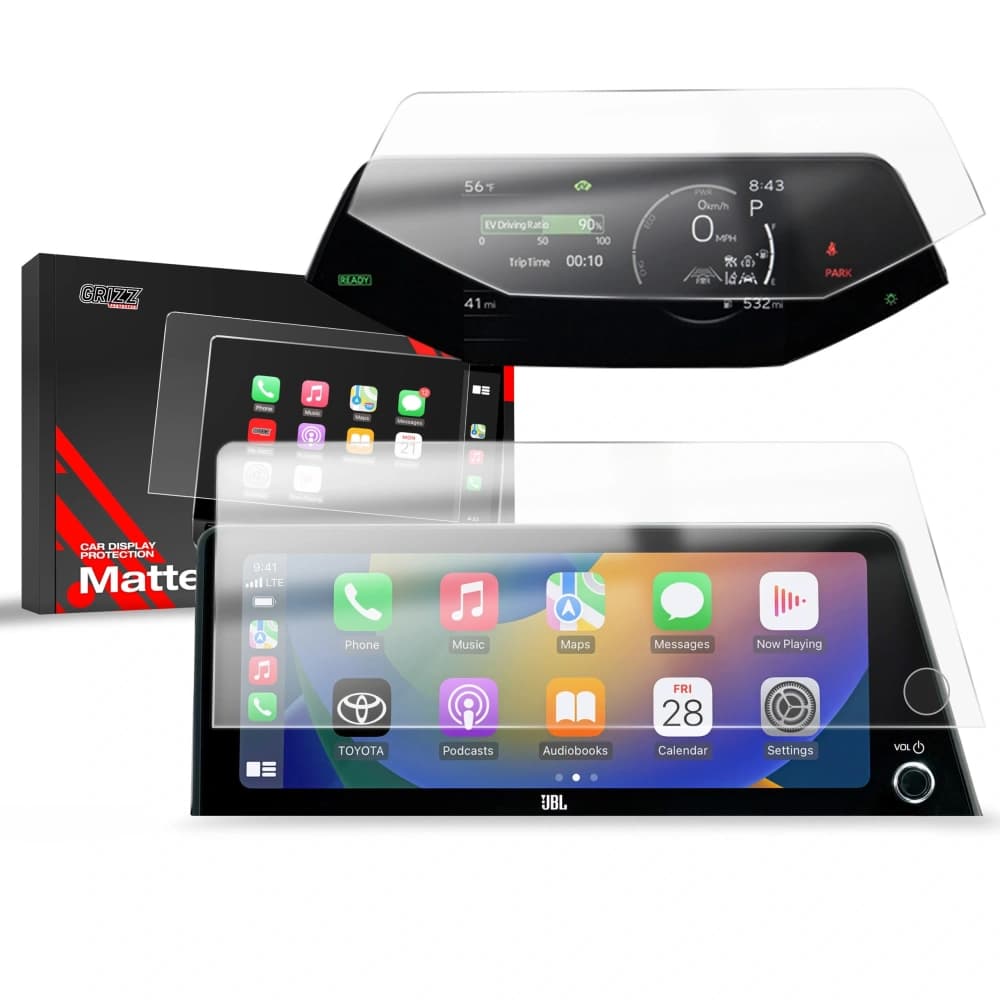 Matte GrizzGlass CarDisplay Protection Toyota Prius 5 12,3" 2023-2025 [2in1] - 1