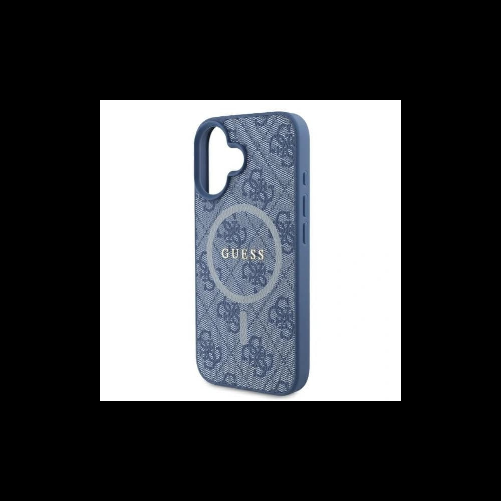 Guess GUHMP16MG4GFRB Apple iPhone 16 Plus Hardcase 4G Ring Classic Logo MagSafe blau - 6