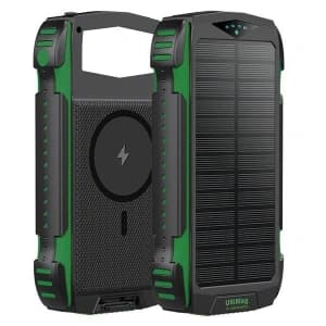 4smarts TitanPack Rugged UltiMag 20000mAh baterie externă solară verde