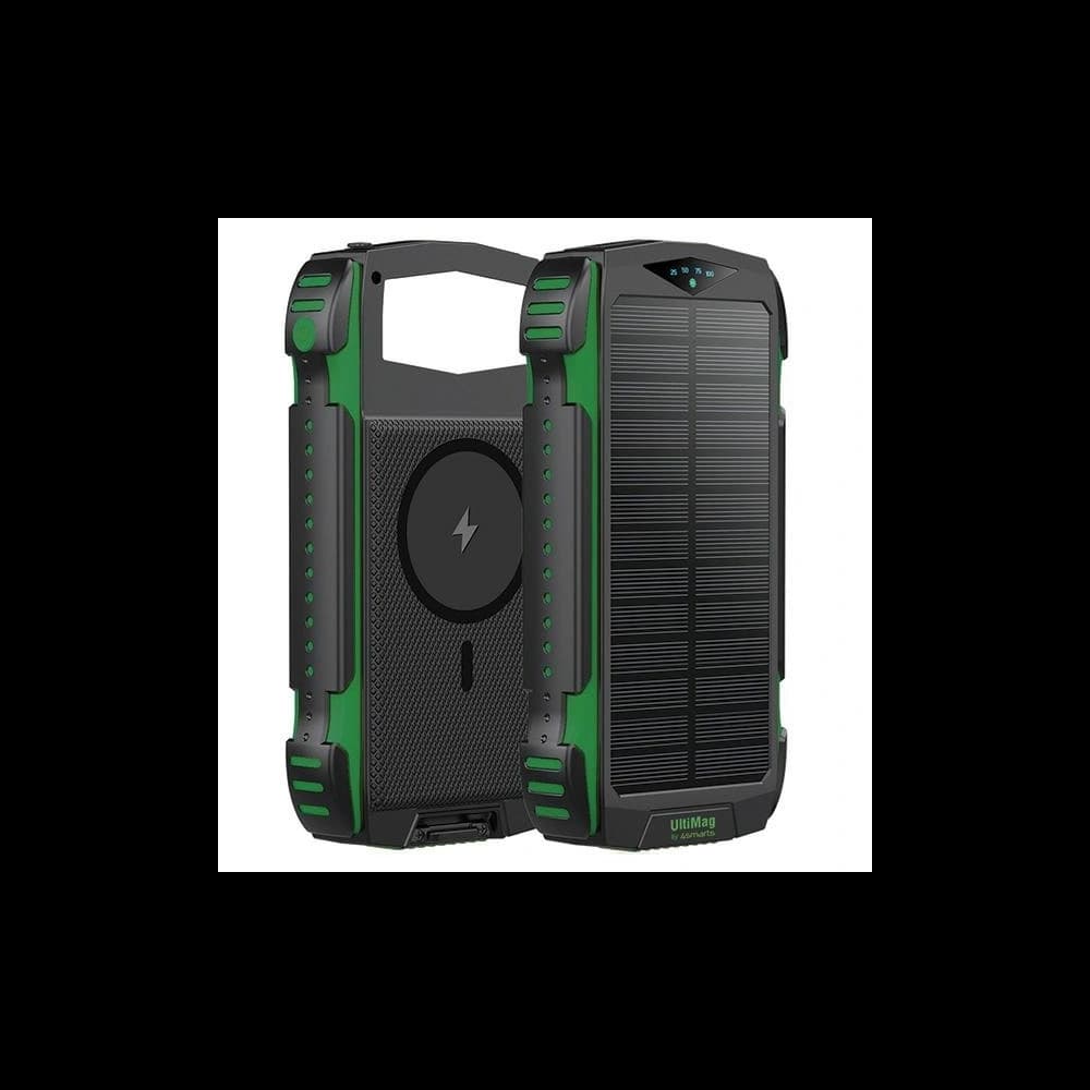 Solární powerbanka 4smarts TitanPack Rugged UltiMag 20000mAh zelená/green - 1