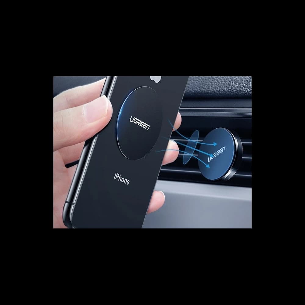 Metalová destička UGREEN pokrytá kůží, pro magnetický držák (2 ks) - 3