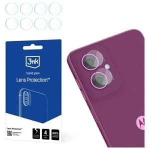 Hybriční sklo na objektiv fotoaparátu 3MK Ochrana objektivu Motorola Moto G55 5G [4 PACK]