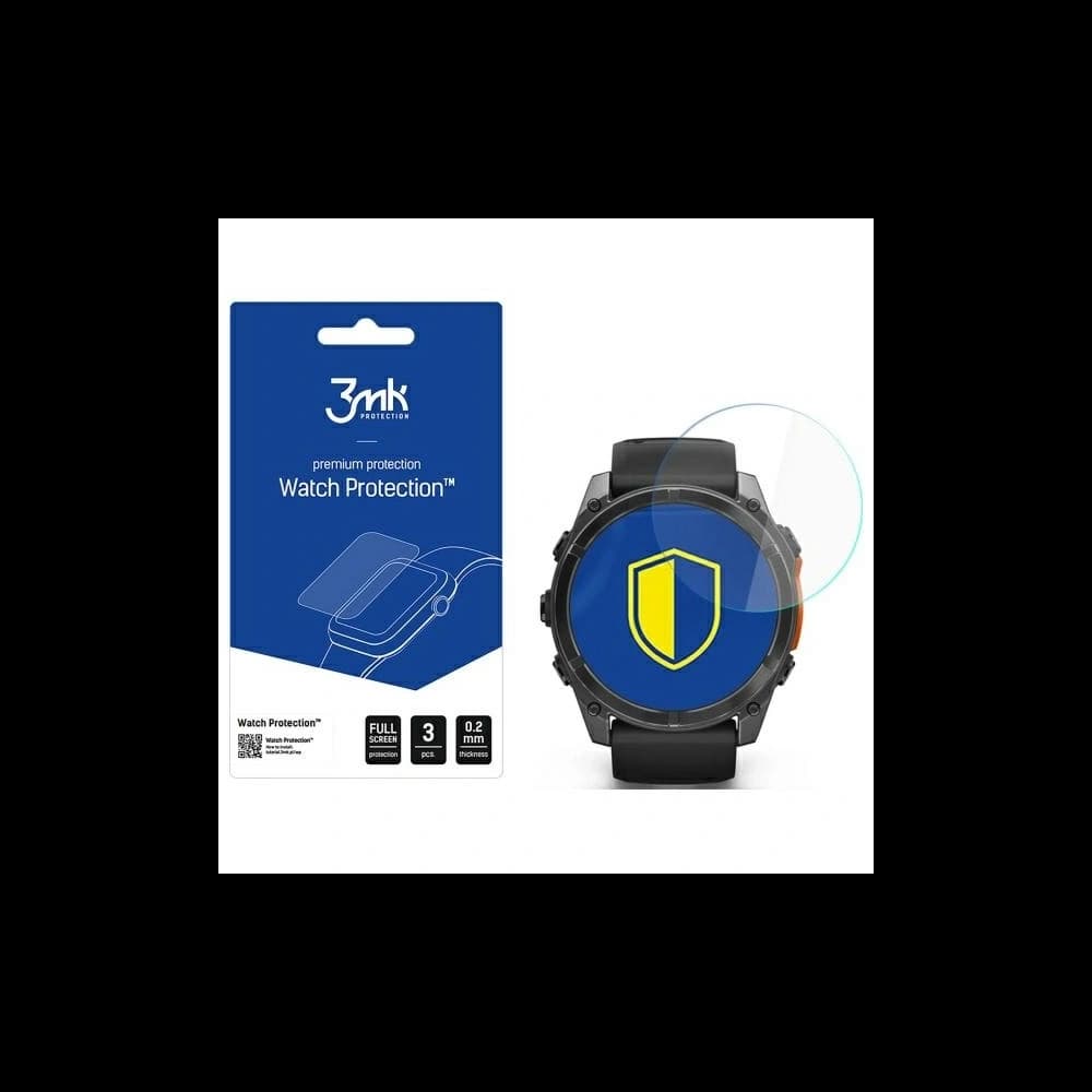 Hybidní sklo 3MK FlexibleGlass pro hodinky Garmin Fenix 8 Amoled 51mm - 1