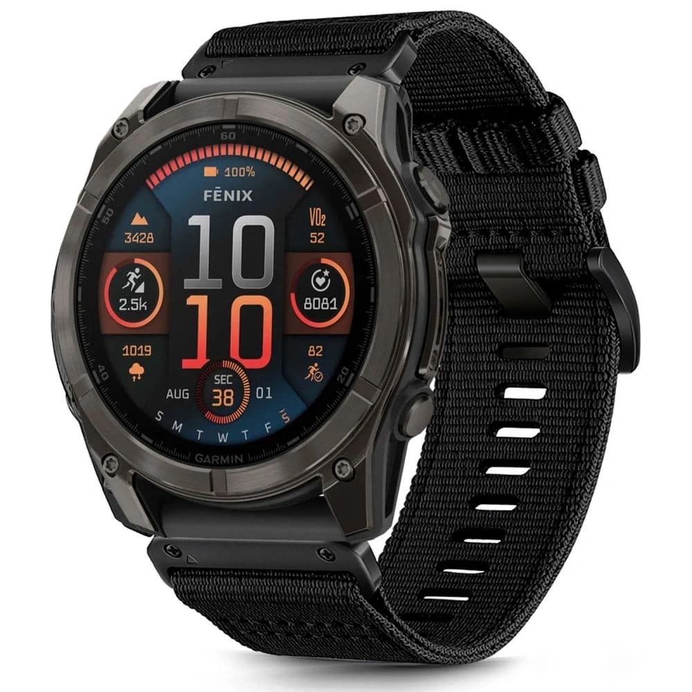 Tech-Protect Nylon Classic Garmin Fenix 5x / 5x Plus / 6x / 6x Pro / 7x / 8 51mm Fekete - 2