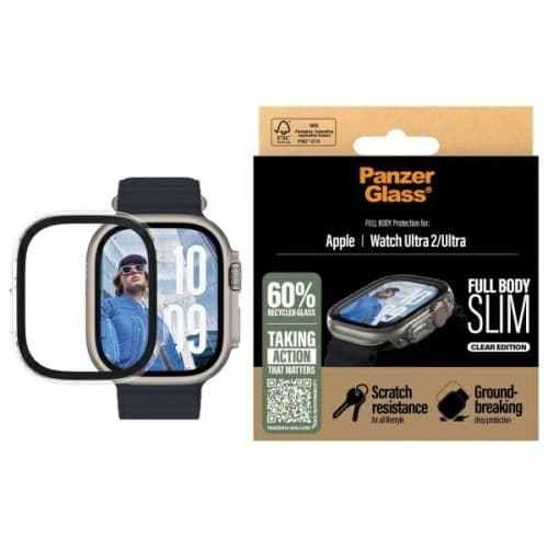 PanzerGlass Teljes test vékony Apple Óra Ultra 2 / Ultra 49mm átlátszó