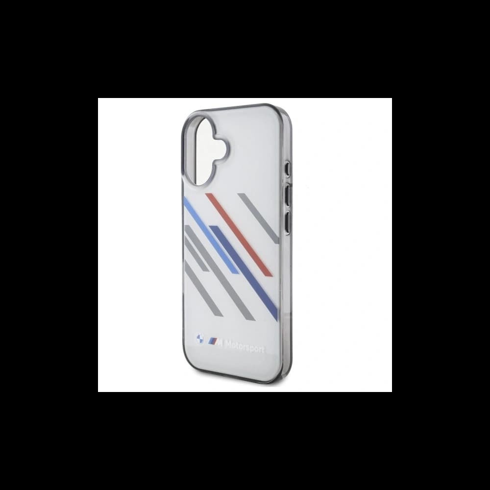 BMW BMHCP16M23HTRAG Apple iPhone 16 Plus hardcase Motorsport IML Random Stripes grey - 6