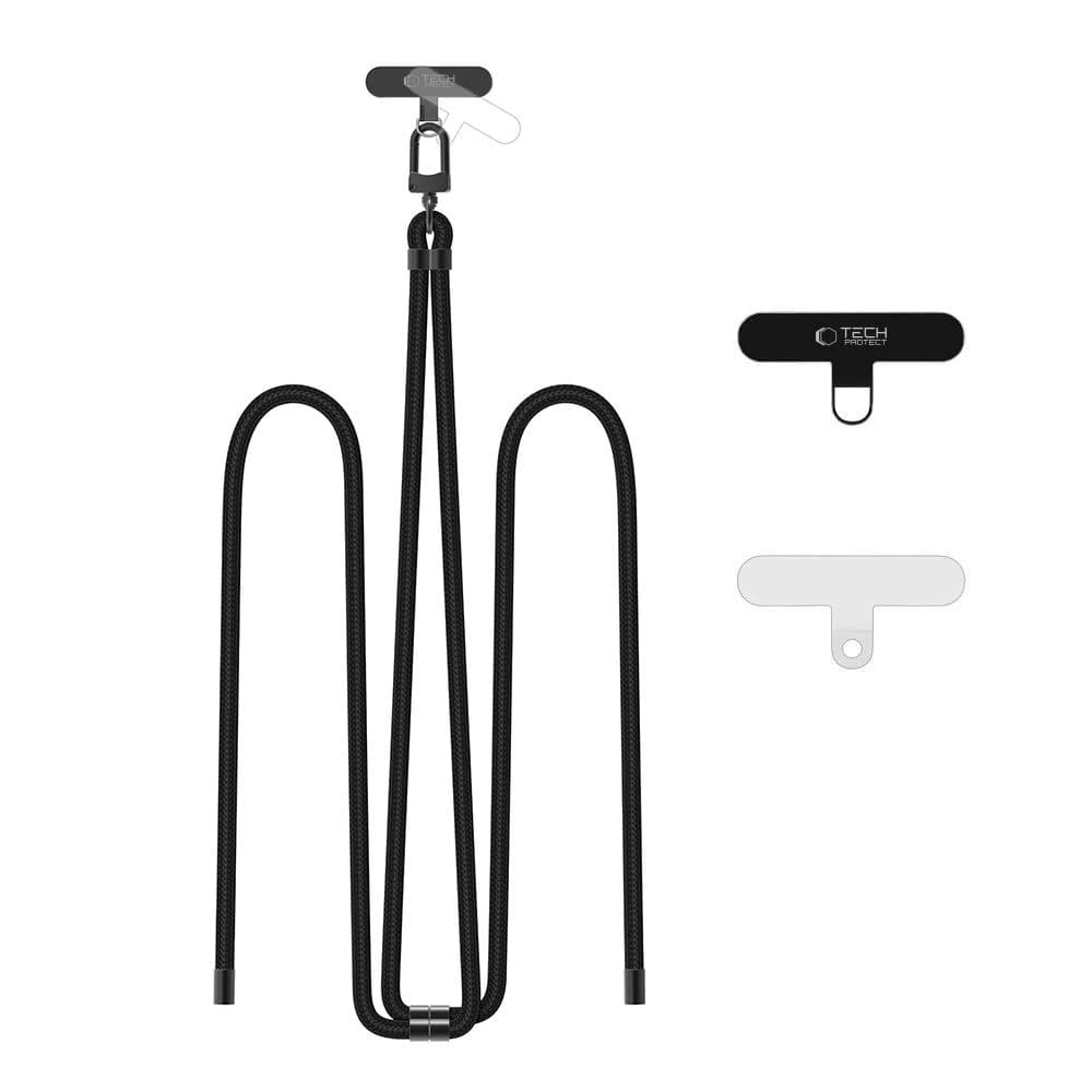 Tech-Protect C7S Curea de umăr din sfoară Negru/negru - 1