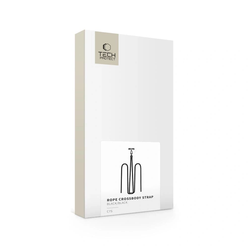Tech-Protect C7S Curea de umăr din sfoară Negru/negru - 4