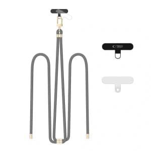 Tech-Protect C7S Curea Crossbody din sfoară Gri/aurie