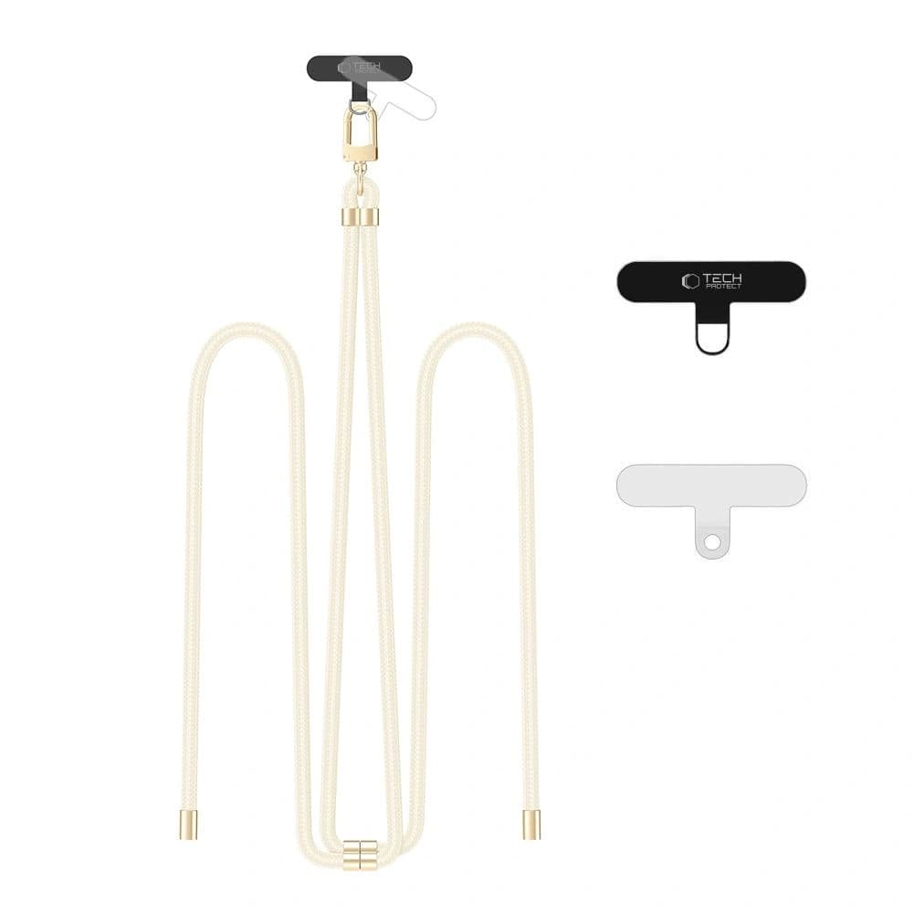 Tech-Protect C7S Curea de umăr din sfoară Bej/auriu - 1