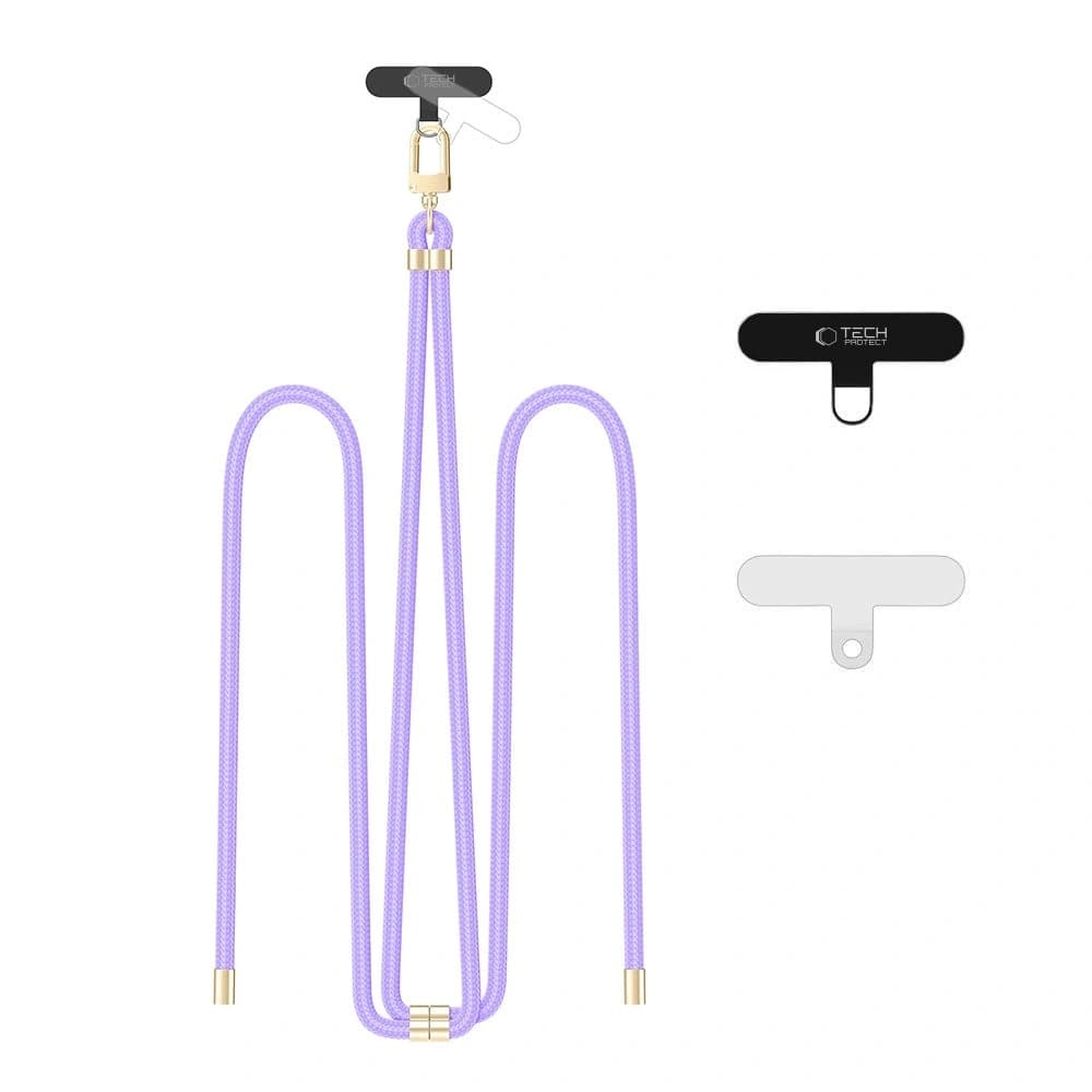 Tech-Protect C7S Curea de umăr cu sfoară Lavandă/aur - 1