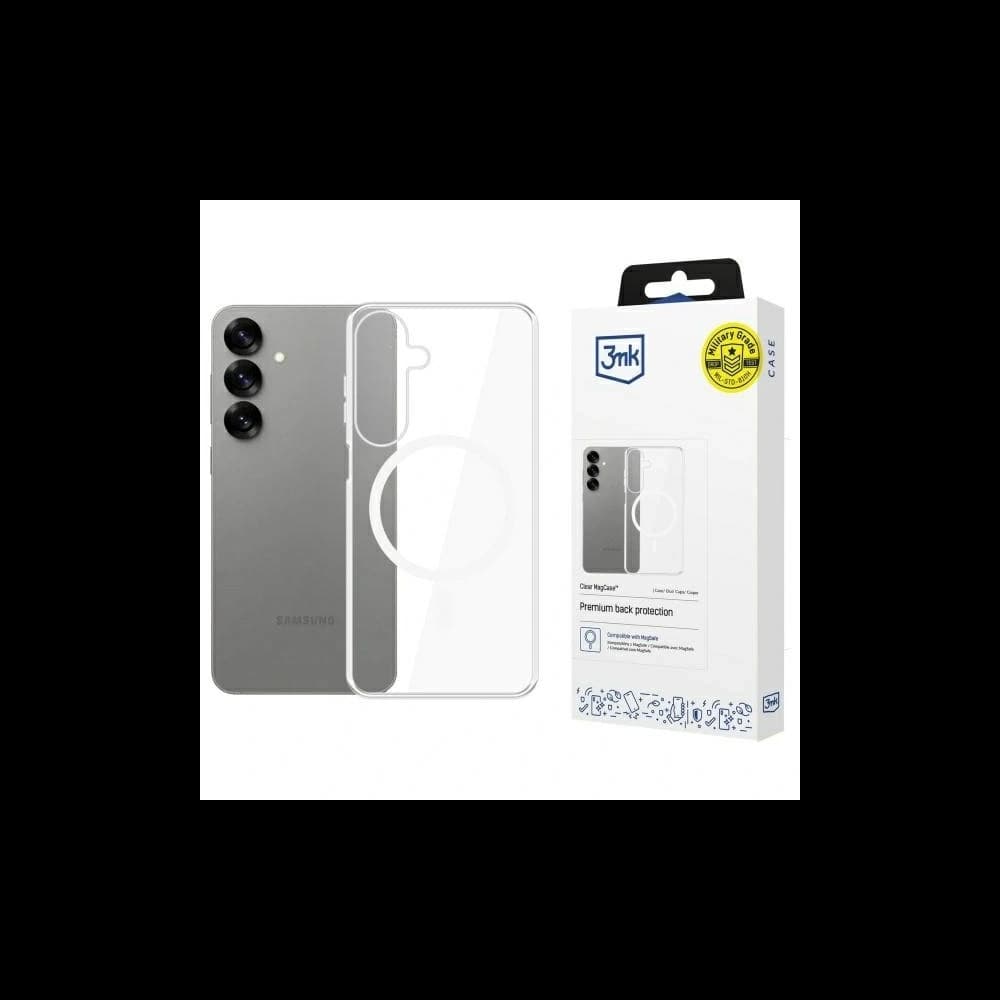 Etui 3MK MagCase Samsung Galaxy S25+ Plus MagSafe průhledný/clear - 1