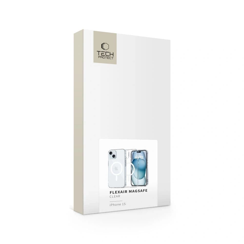 Etui Tech-Protect FlexAir MagSafe Apple iPhone 15 Clear - 5