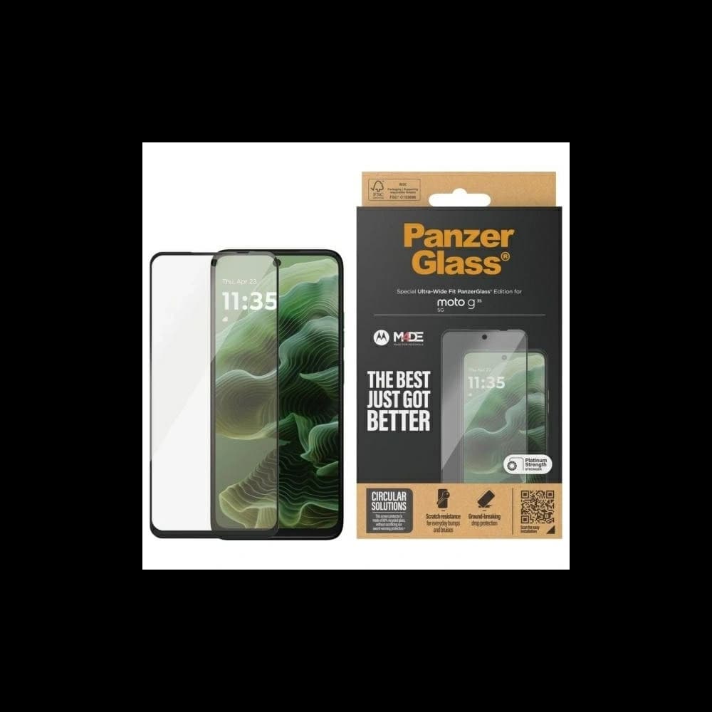 Szkło hartowane PanzerGlass Motorola Moto G35 5G Screen Protection Ultra-Wide Fit - 1